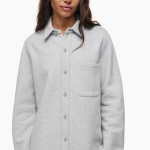 TNA | ARITZIA  Cozy Boyfriend Oversized SweatFleece Shirt Jacket